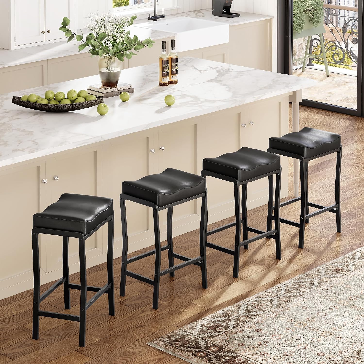 Home Bar Lounge - Counter Height Bar Stools Set Of