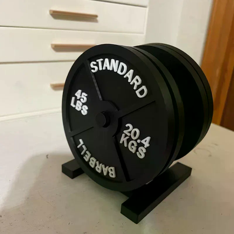 Weight Plate Coaster Set Holde - Home Bar Set recension och pris