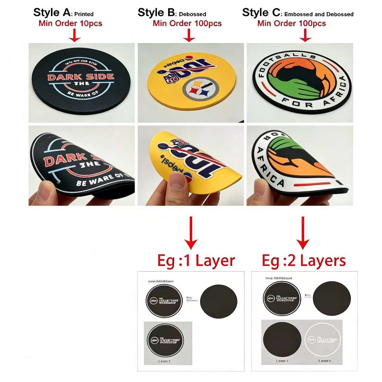 Custom Any Shape Rubber Cup Co - Bar Mat Rubber recension och pris