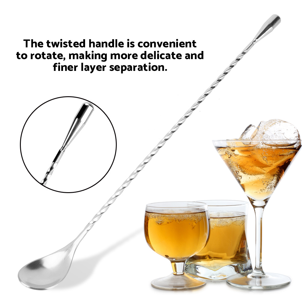 Stainless Steel Bar Spoon Long - Bar Spoon Twisted recension och pris