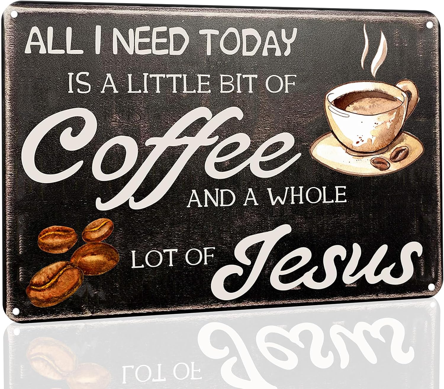Tin Sign - All I Need Today is - Home Bar And Coffee recension och pris