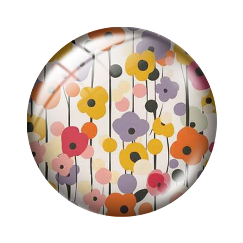 Retro Floral12/18/20/25mm glas - Old Fashioned Glass recension och pris