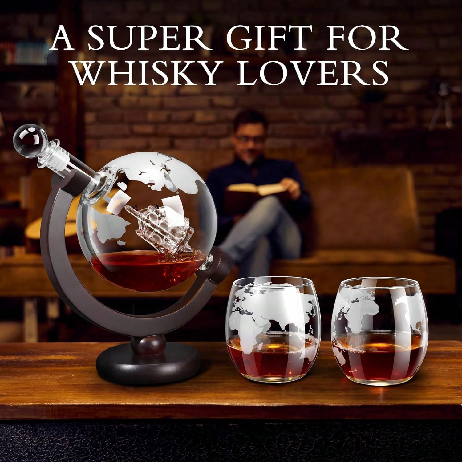 Whiskey Decanter Globe Set for - Decanter Globe Set recension och pris