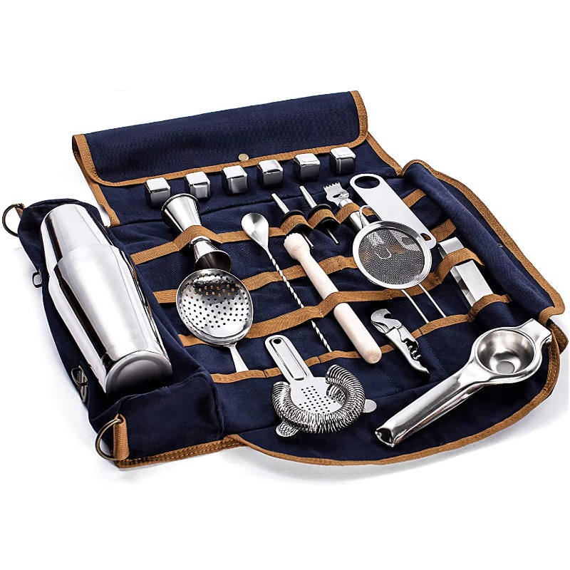 22-piece bartender kit: 800ml  - Boston Shaker Set recension och pris