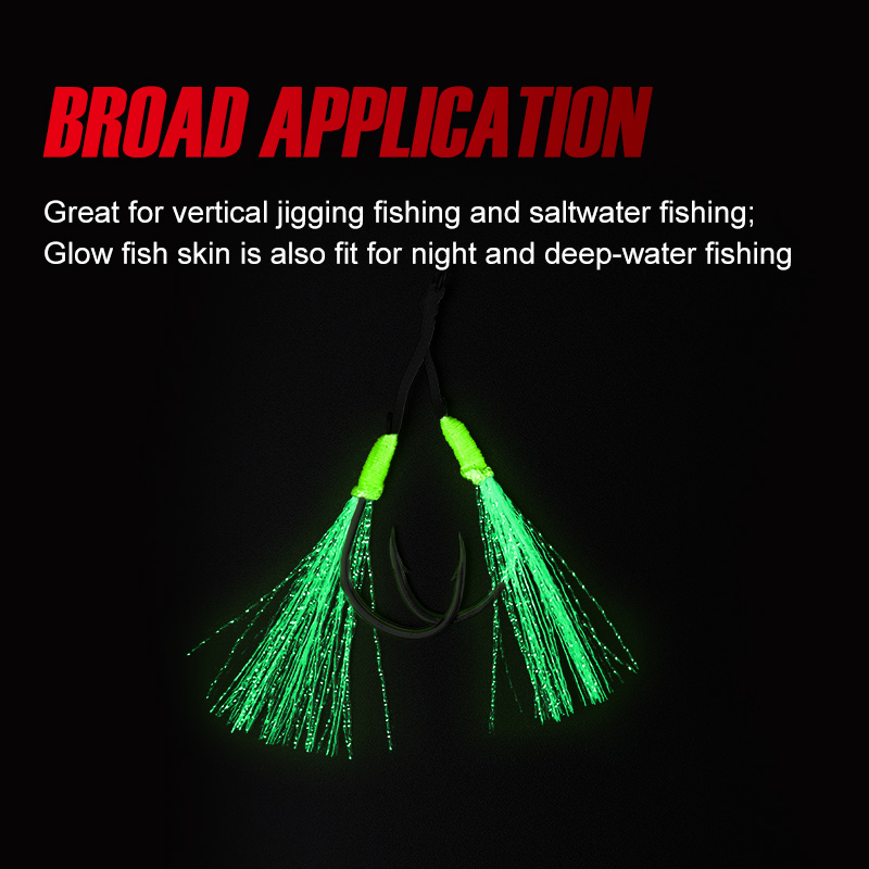 NOEBY Jig Hooks Fishing Slow J - Jigger Double Sided recension och pris