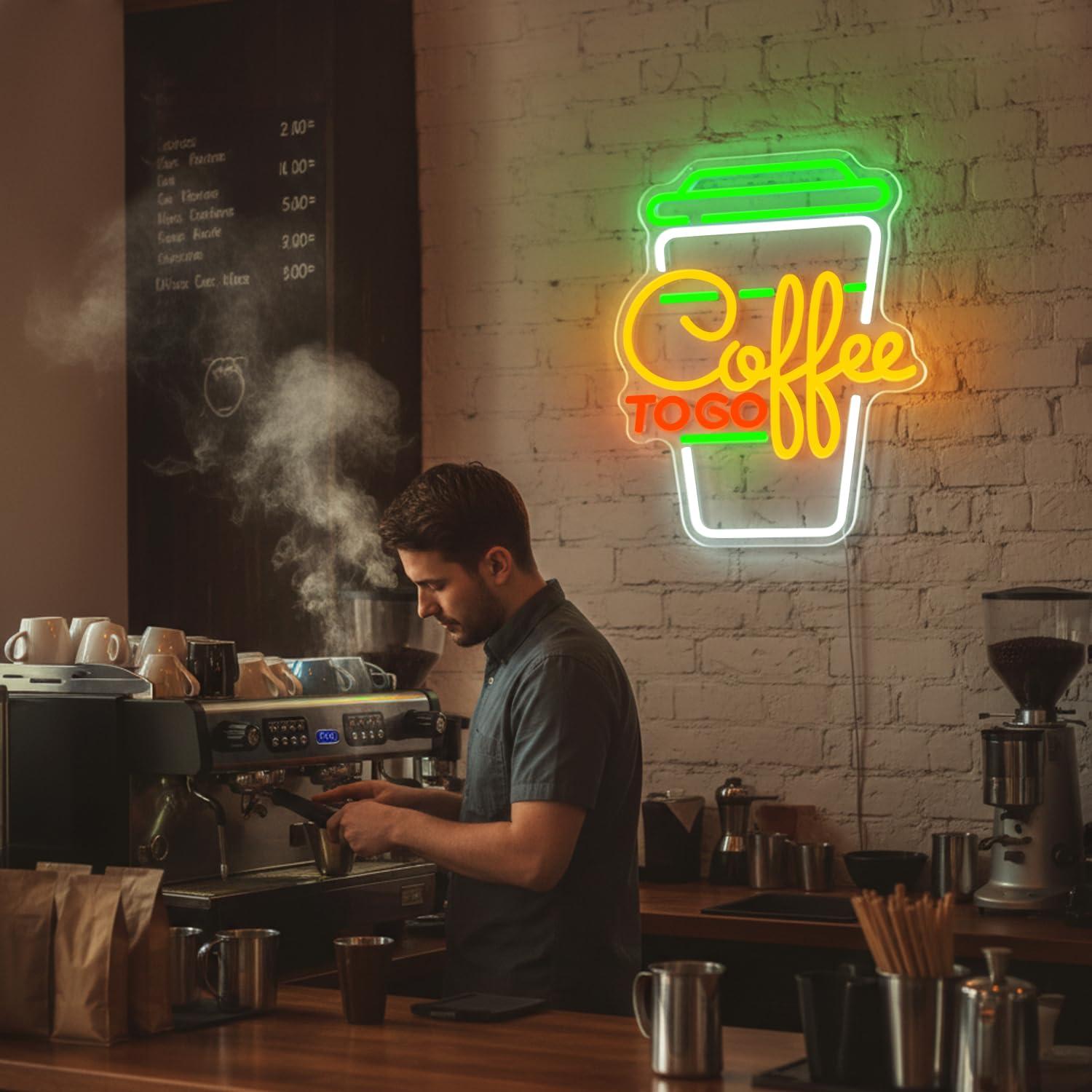 Coffee Neon Sign USB Dimmable  - Home Bar And Coffee recension och pris