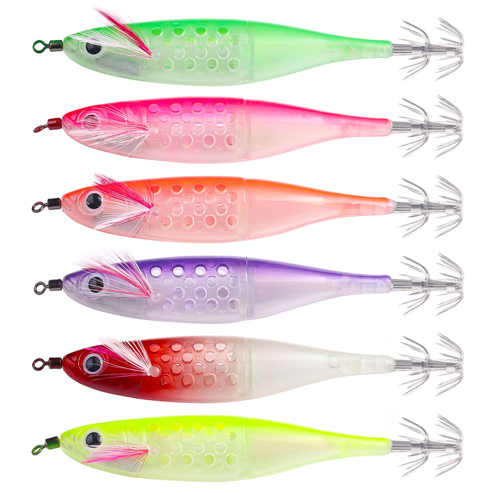 Glow In The Dark Squid Bait Eg - Jigger Double Sided recension och pris