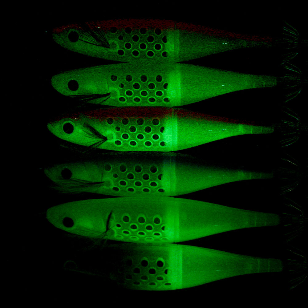 Glow In The Dark Squid Bait Eg - Jigger Double Sided recension och pris
