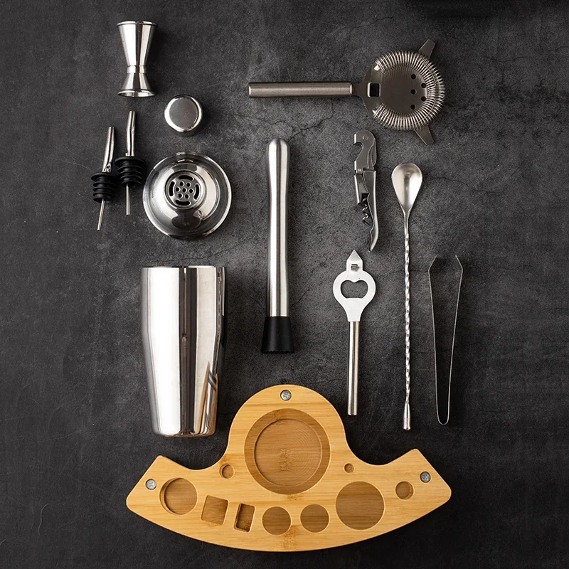 11pcs Stainless Steel Bartende - Boston Shaker Set recension och pris