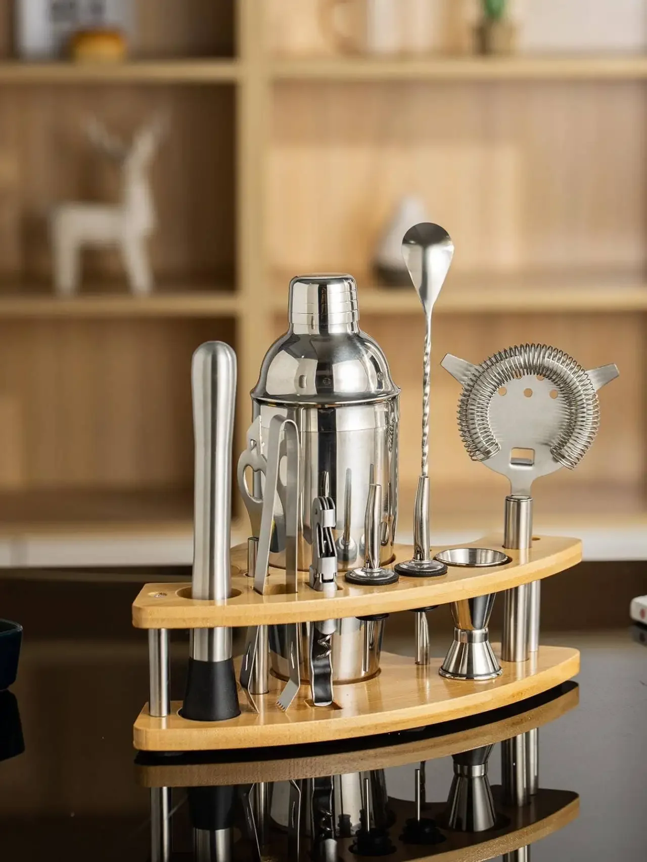 11pcs Stainless Steel Bartende - Boston Shaker Set recension och pris