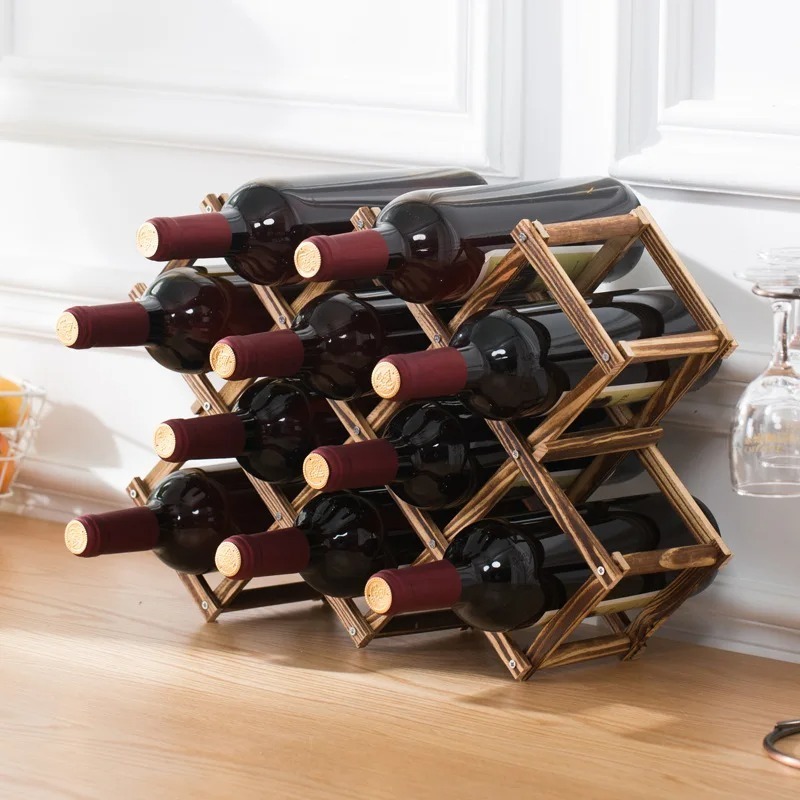 Stackable Wine Storage Shelves - Home Bar Set recension och pris