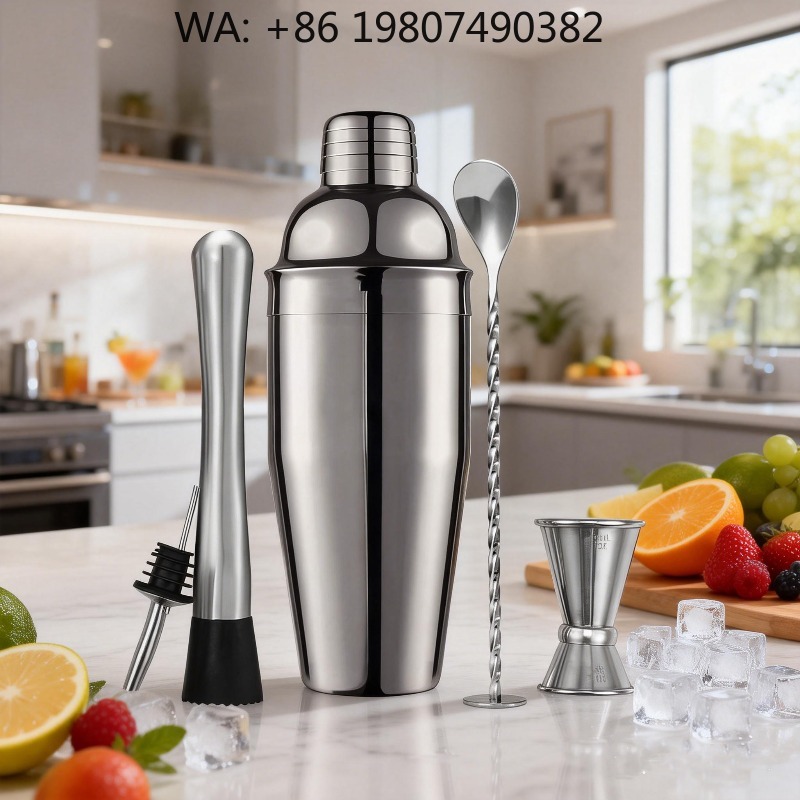 5-Piece Stainless Steel Bar Mi - Boston Shaker Set recension och pris
