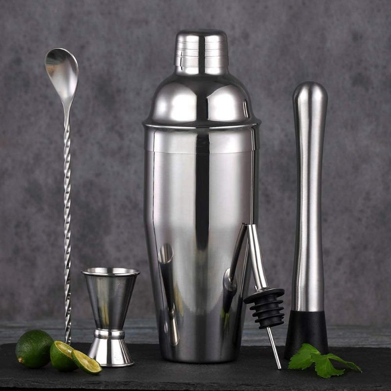 5-Piece Stainless Steel Bar Mi - Boston Shaker Set recension och pris
