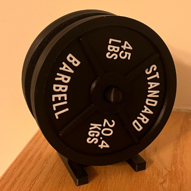 Weight Plate Coaster Set Holde - Home Bar Set recension och pris