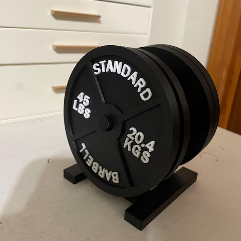 Weight Plate Coaster Set Holde - Home Bar Set recension och pris